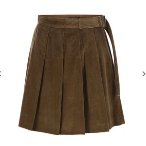 Weekend Max Mara Brown A-Line Corduroy Skirt